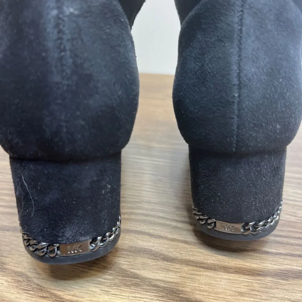 Michael Kors Braden OTK Over Knee Boot Black Faux Suede‎ Women’s Size 6.5M